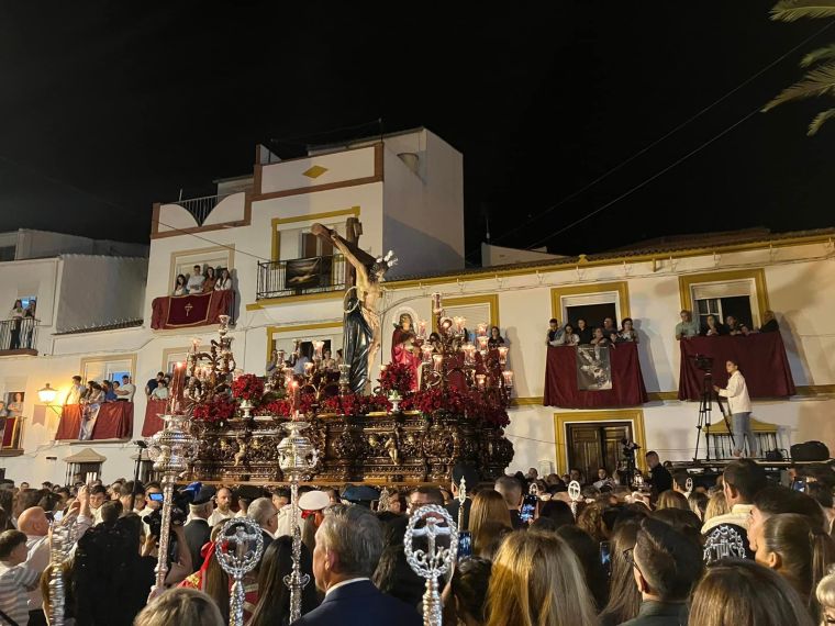 Procesión extraordinaria del Santísimo Cristo de la Misericordia por las calles de Alcalá del, Valle con motivo del 50 aniversario de la Hermandad
